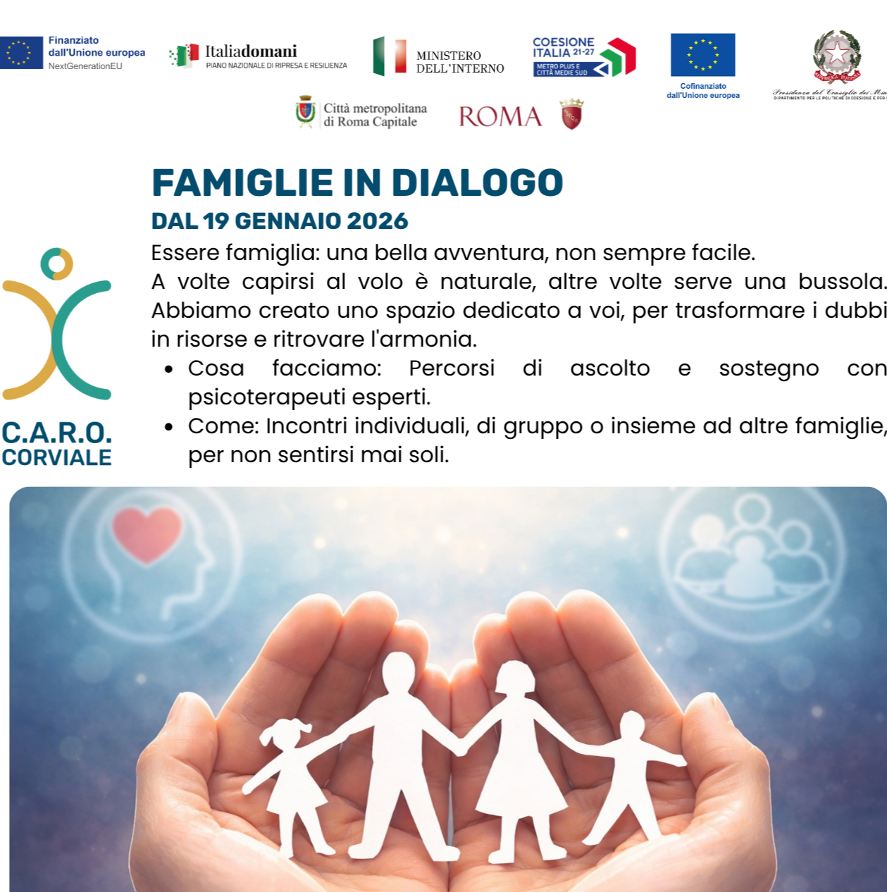 C.A.R.O. Corviale    Comunità, Accoglienza, Relazioni, Occupazione